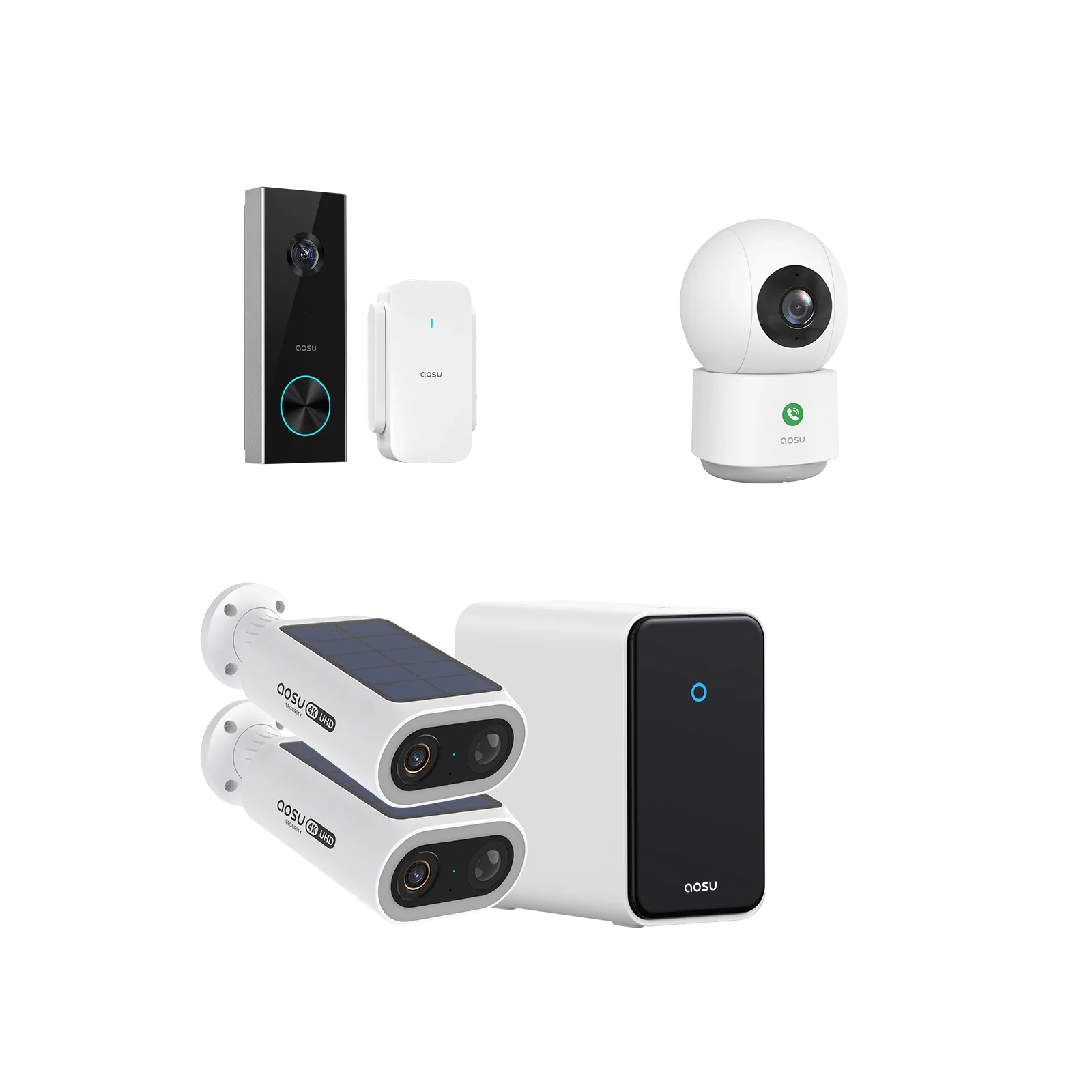 4K SolarCam P1 Max with aosuCortex System + Video Doorbell Pro + IndoorCam P1 Pro - Image 3
