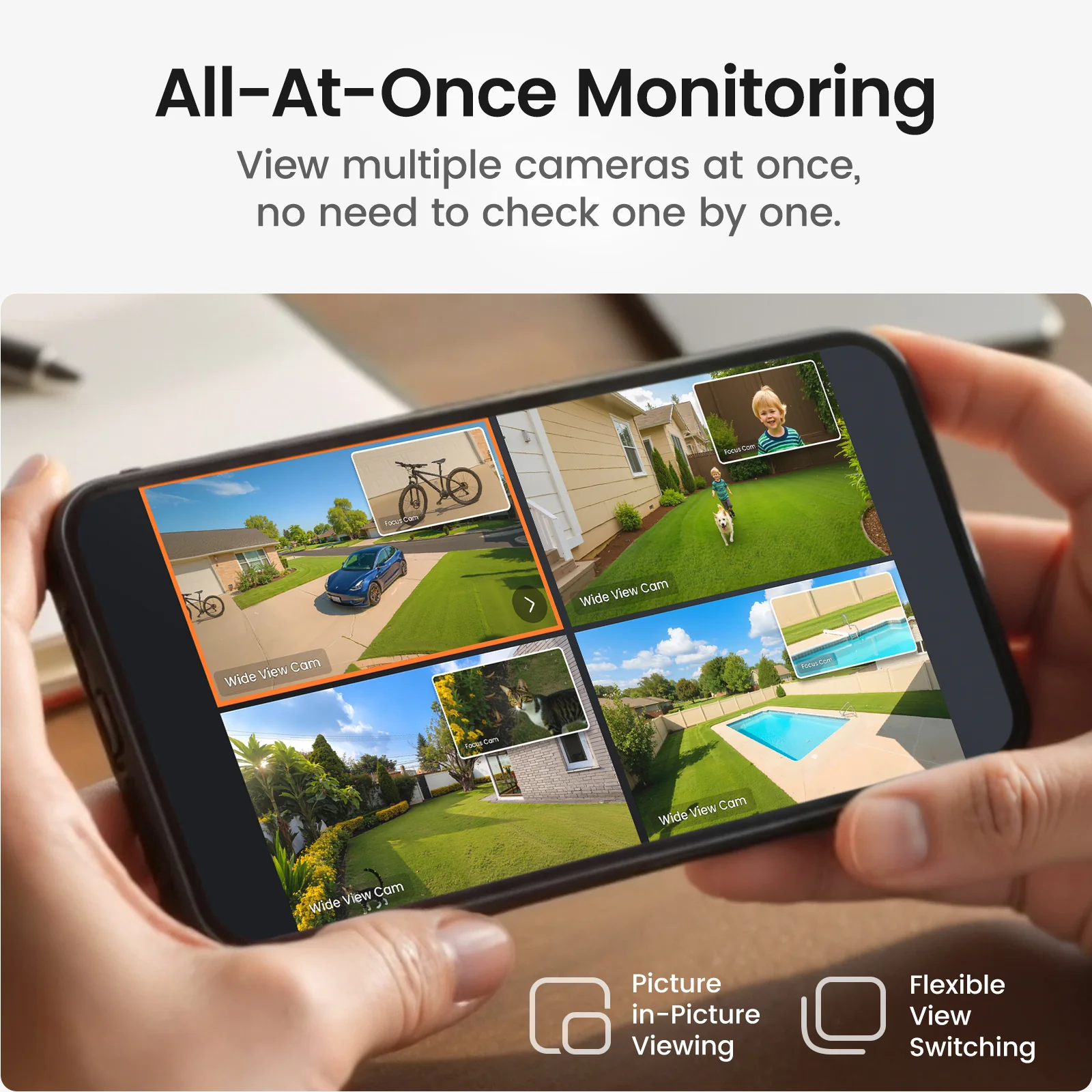 aosu T2 Pro + Video Doorbell Pro + Floodlight Cam Pro + IndoorCam P1 Pro - Image 10